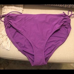 Purple Calia swim bottoms-size large-brand new with tags
